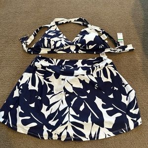 Anne Cole Swimwear Navy Set NWT